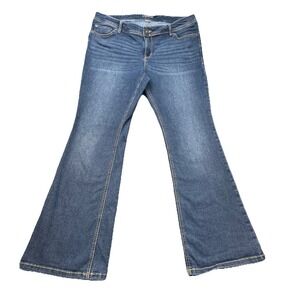 Torrid Luxe Slim Boot Jeans Womens‎ 18R Dark Wash Super Stretch Mid Rise